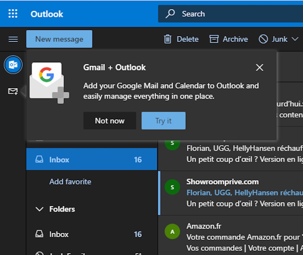Outlook Integration Gmail