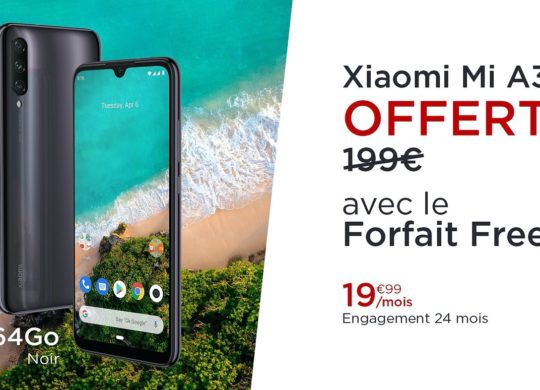 Promo Free Mobile Xiaomi Mi A3