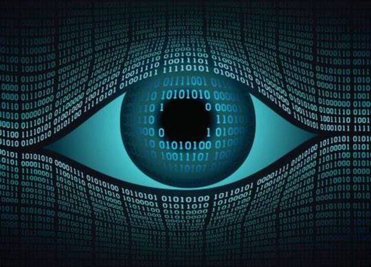 High-tech computer digital technology, global surveillance