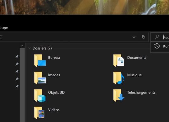 Windows 10 Explorateur Fichiers