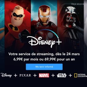 Disney+ finalement lancé en France le 24 mars à 6,99¬/mois