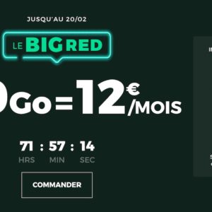 Promo : forfait SFR RED 100 Go à 12¬/mois à vie