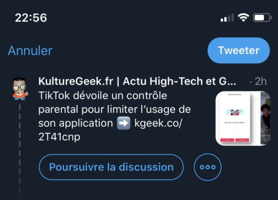 Twitter Poursuivre Conversation