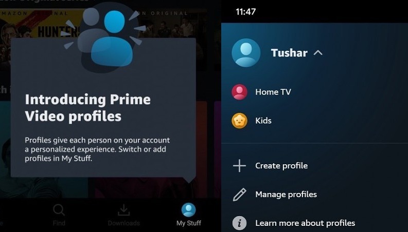 Amazon Prime Video Profils