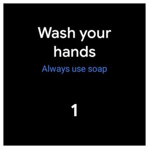 Les montres sous Wear OS vous invitent à vous laver régulièrement les mains