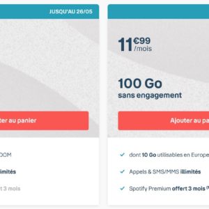 [#Promo] B&You lance aussi un forfait 100 Go à 11,99¬/mois (à vie)