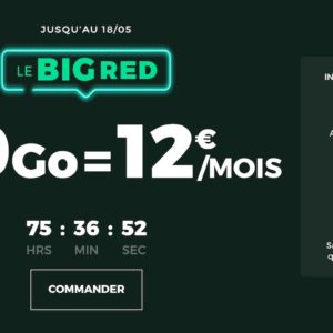 [#Promo] Forfait SFR RED avec 100 Go à 12¬/mois (à vie)