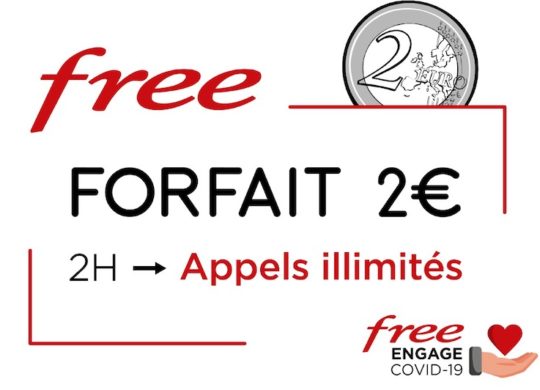 Free Mobile Forfait 2 Euros Appels Illimites