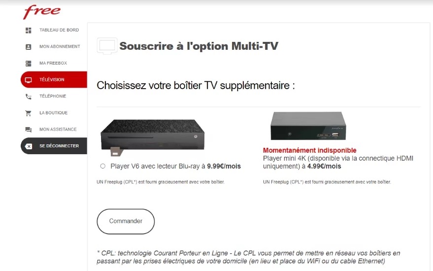 Freebox Delta Option Multi TV