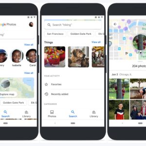 Google Photos change d'interface et ajoute une carte pour les clichés