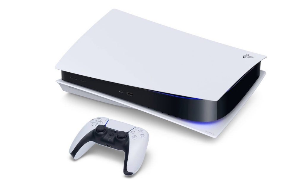 PlayStation 5 Couchée Horizontale et Manette DualSense PS5