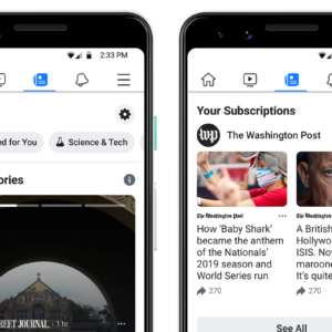 Facebook News est disponible aux USA