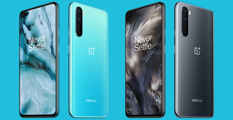 OnePlus Nord Avant Arriere Bleu et Noir OnePlus Nord Avant Arriere Bleu et Noir