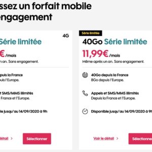 [#Promo] Sosh propose son forfait 40 Go à 11,99¬/mois