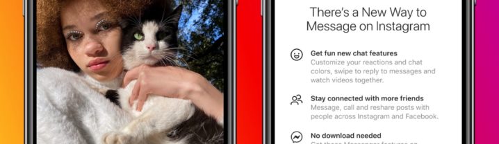 Regroupement Messageries Messenger Instagram