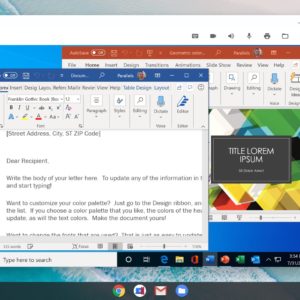 Chromebook : les applications Windows fonctionnent avec Parallels Desktop