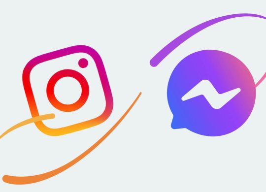 Instagram et Facebook Messenger Logos