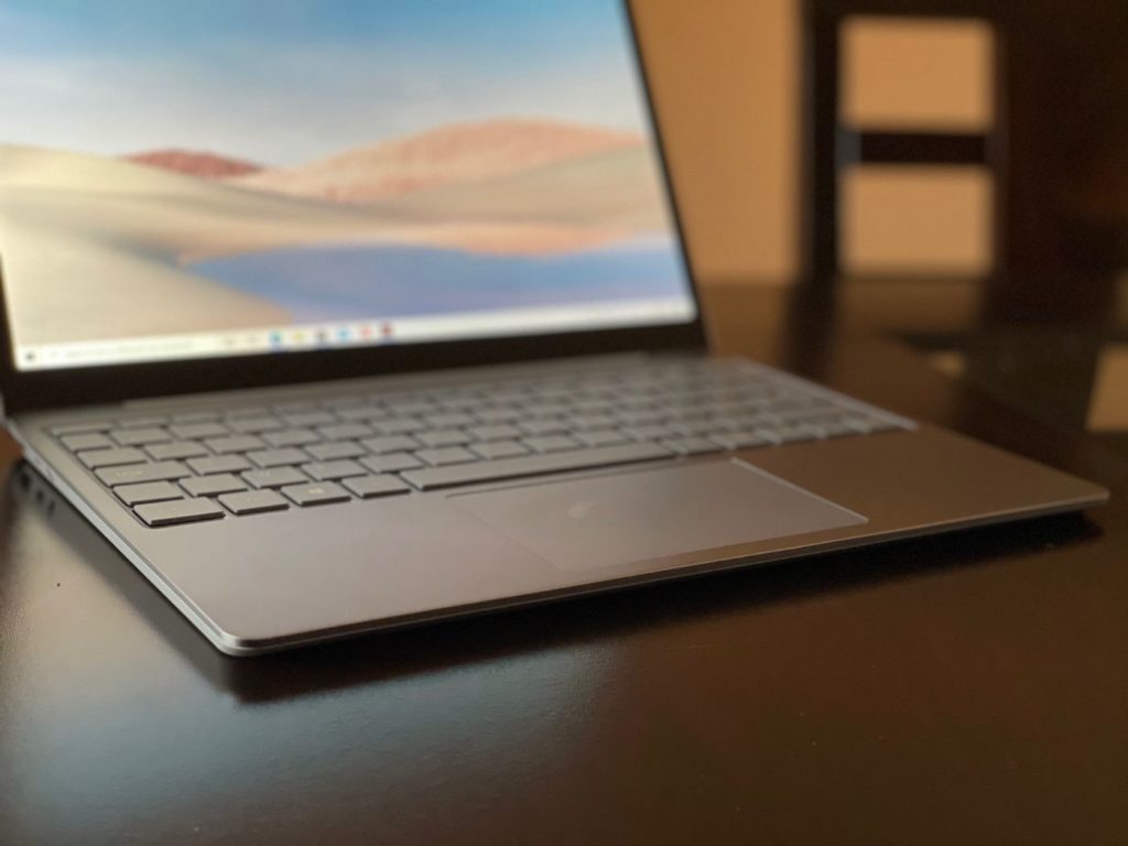 Surface Laptop Go clavier trackpad