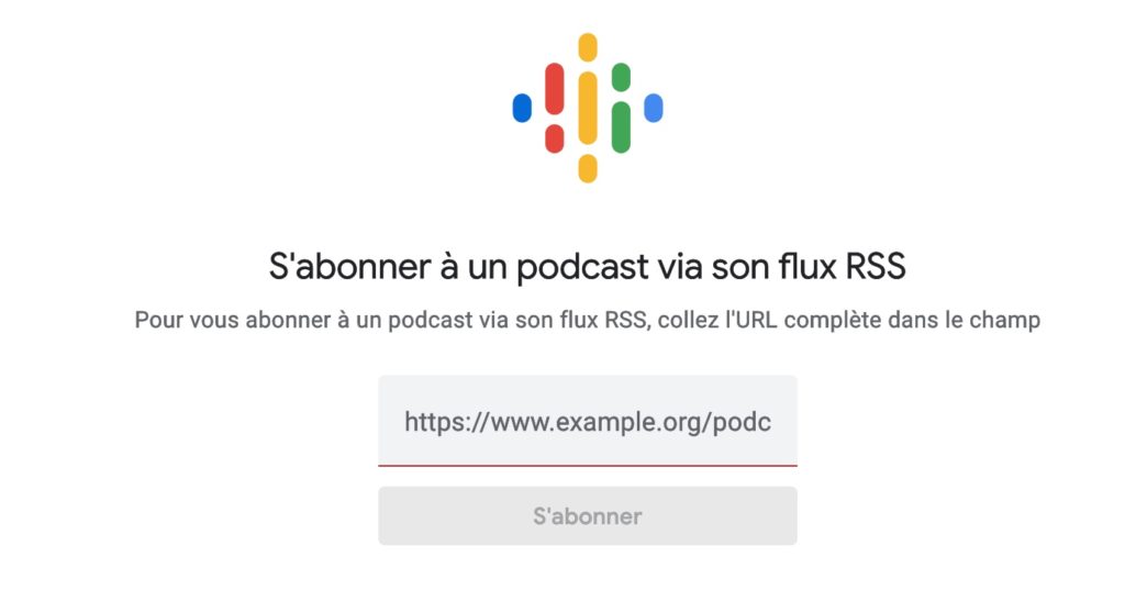 Google Podcasts Flux RSS Personnalises