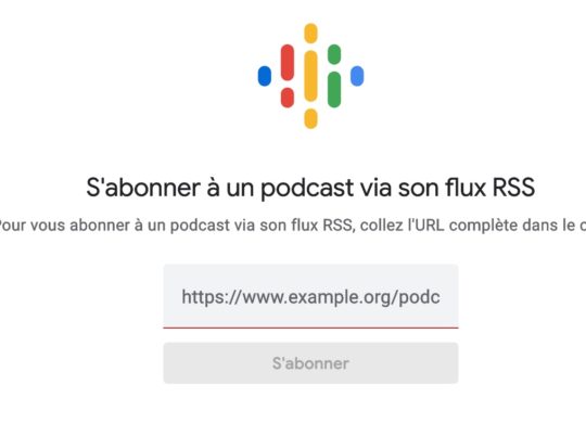 Google Podcasts Flux RSS Personnalises