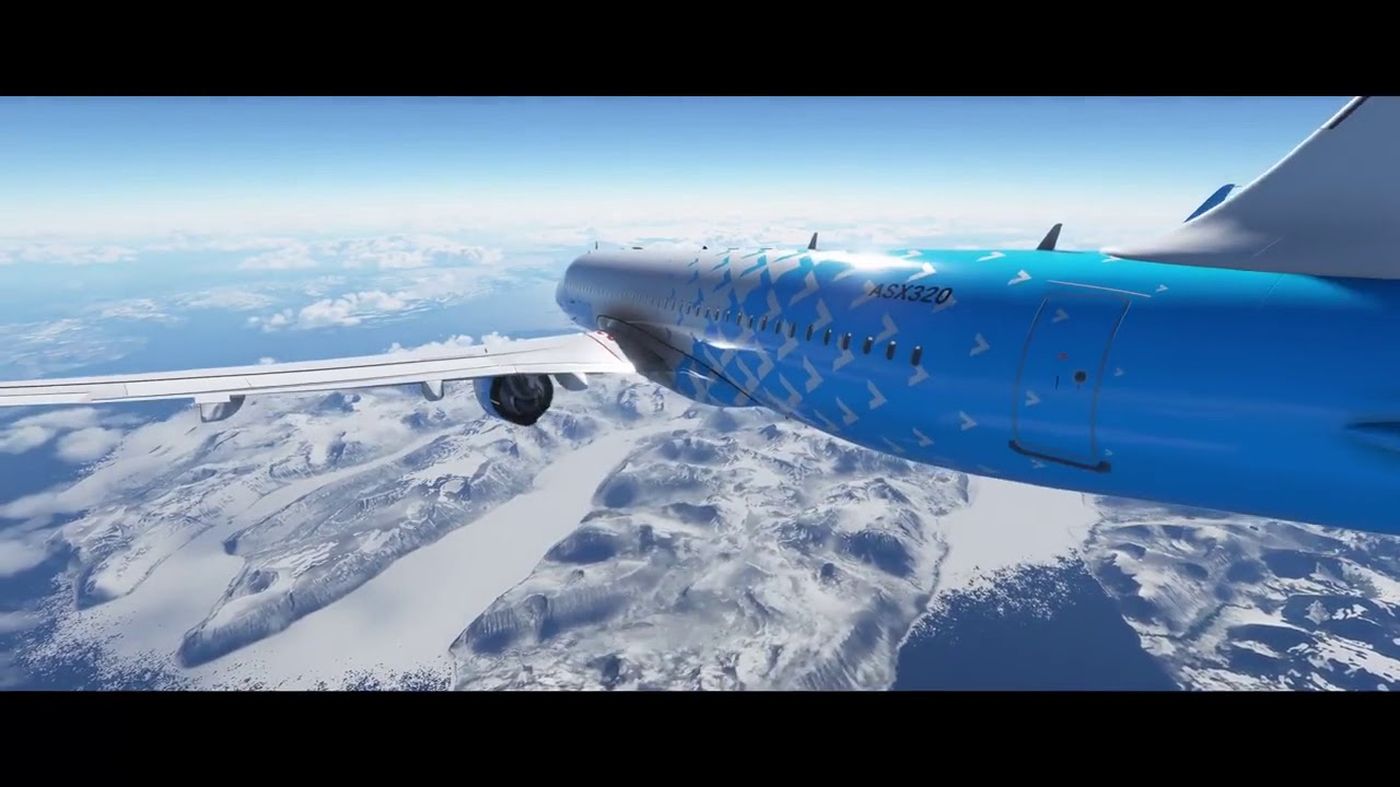 Flight Simulator neige