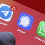 Telegram vs Signal vs WhatsApp Icones