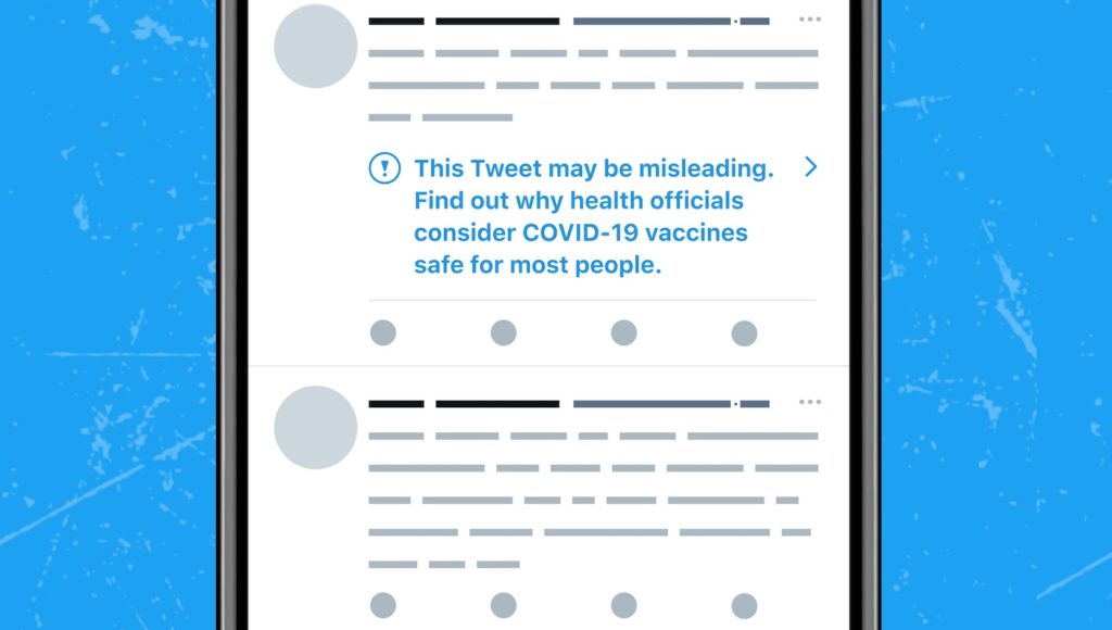 Covid-19 : Twitter signale les tweets trompeurs sur les vaccins, avant de bannir