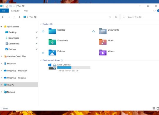 Windows 10 Explorateur de Fichiers Nouvelles Icones