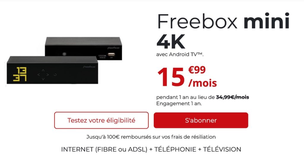 Freebox Mini 4K Hausse Prix