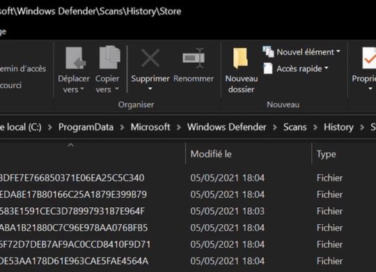 Bug Windows Defender Creation Fichiers Windows 10