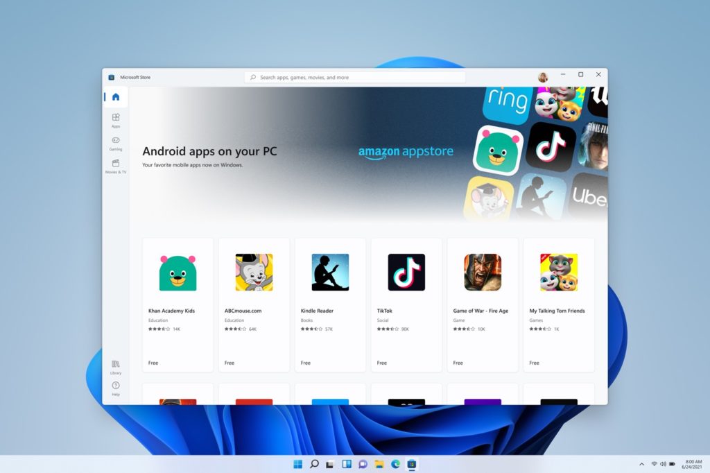Windows 11 Microsoft Store Applications Android