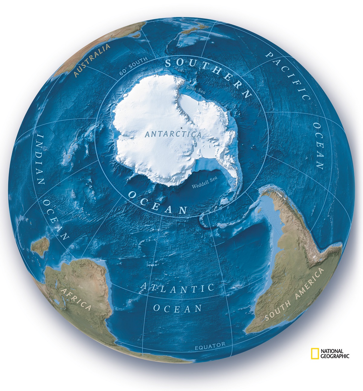 L’océan Austral rejoint officiellement la carte du monde !