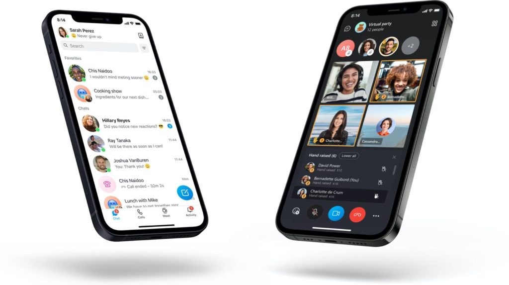 Skype Nouvelle Interface 2021 Application iPhone