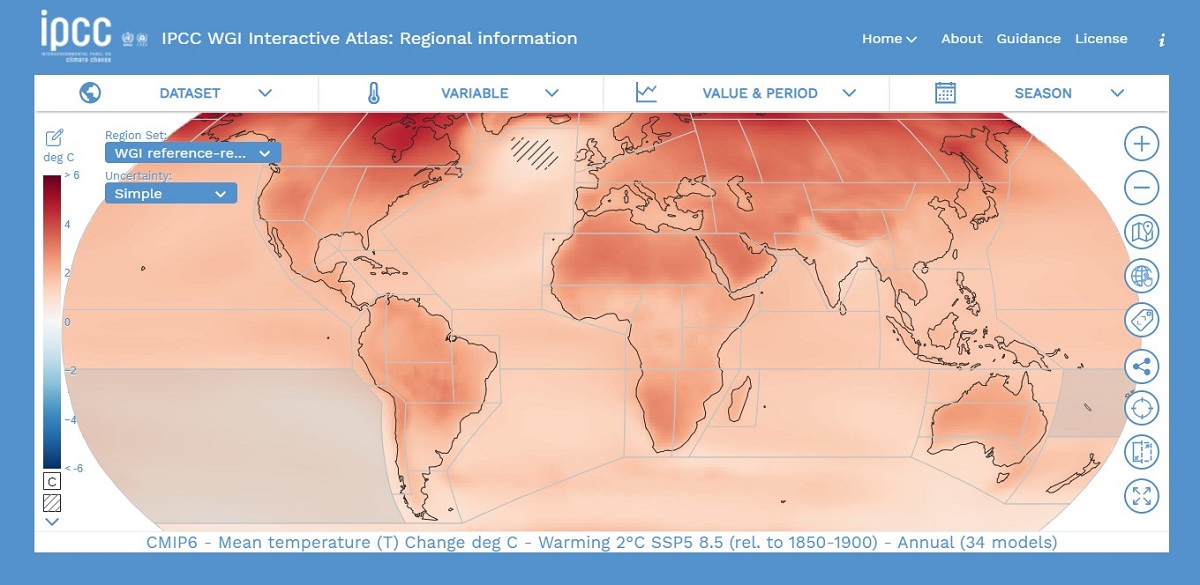le giec devoile une carte revelant les impacts du rechauffement climatique kulturegeek