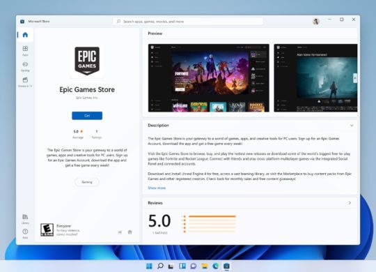 Epic Games Store Dans Microsoft Store Windows