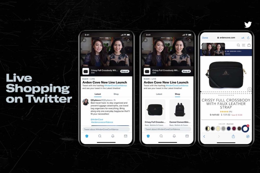 Twitter Shopping Pendant Video en Direct
