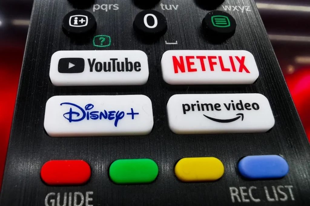 Telecommande Boutons YouTube Netflix Disney Plus Prime Video