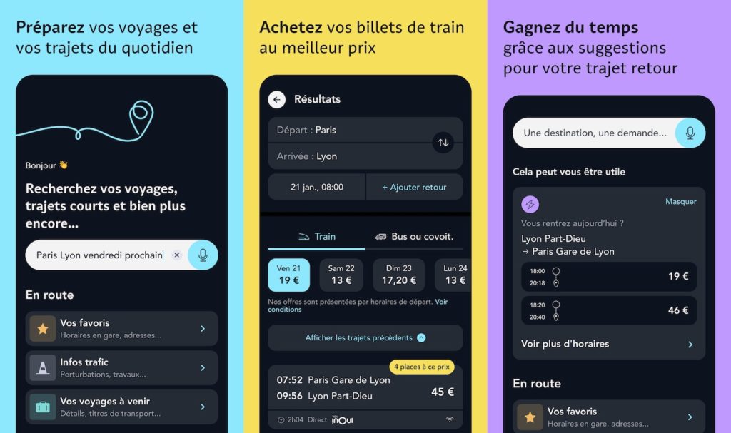 Application SNCF Connect
