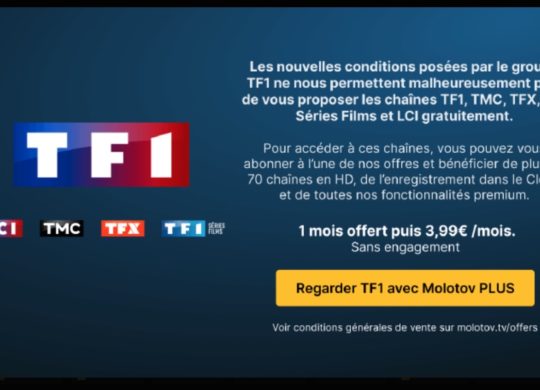 Molotov Chaines TF1 Payantes
