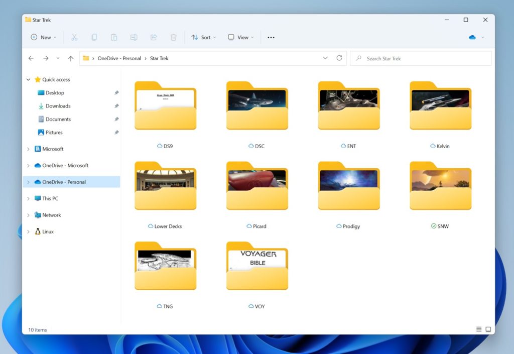 Windows 11 Apercu Dossiers Explorateur de Fichiers