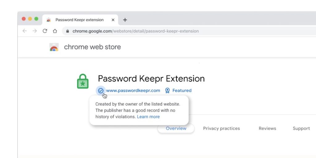 Chrome Web Store Badge Confiance Extension 2