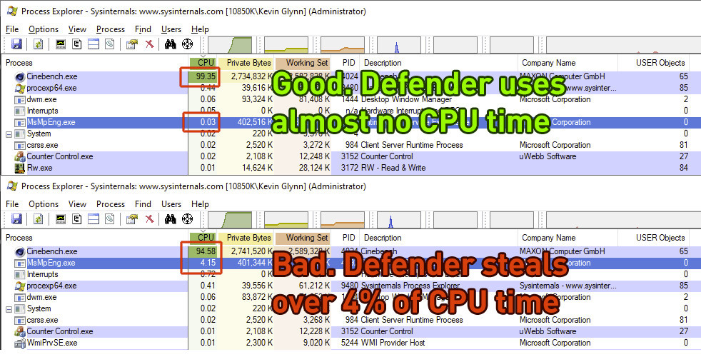 Bug Microsoft Defender Ressources Processeurs Intel 2