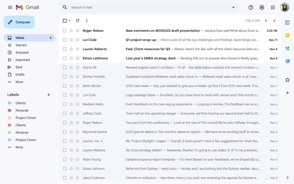 Gmail Nouvelle Interface 2022