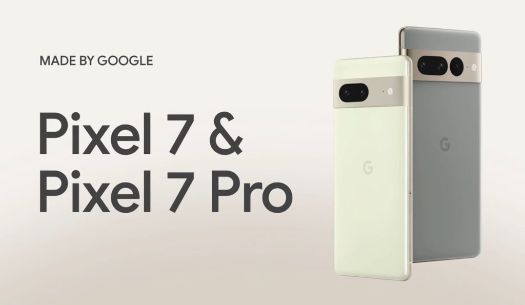 Google Pixel 7 et 7 Pro Arriere