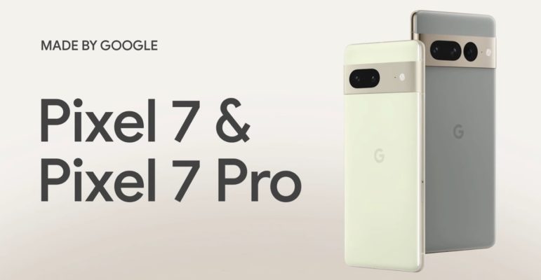 Google Pixel 7 et 7 Pro Arriere