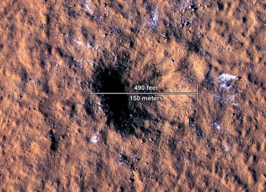 Mars Impact Cratère