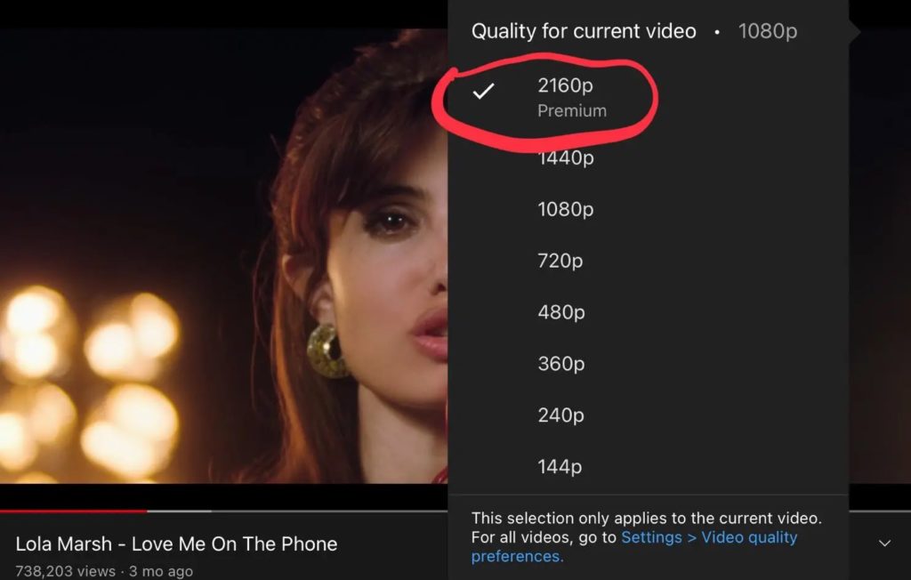 YouTube Videos 4K Premium