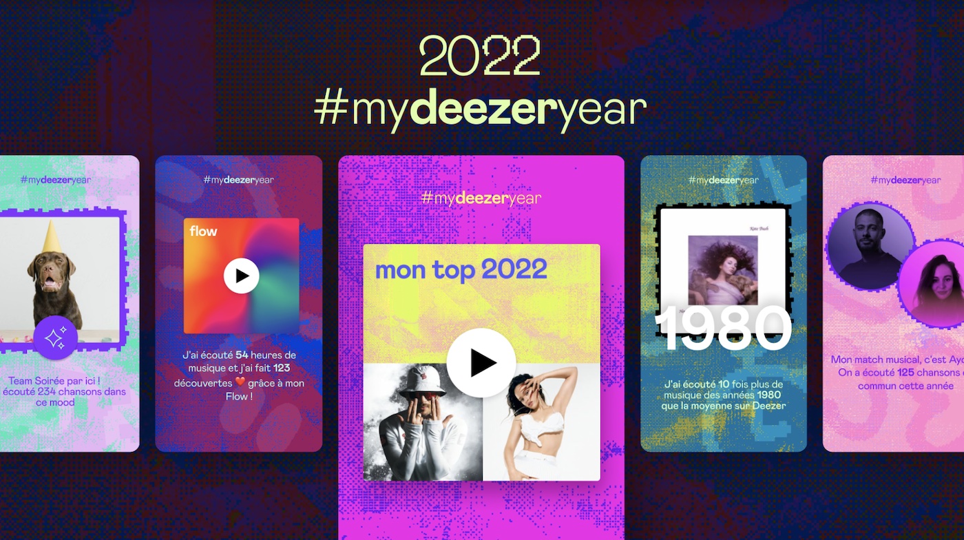 Deezer reveals its music recap for 2022