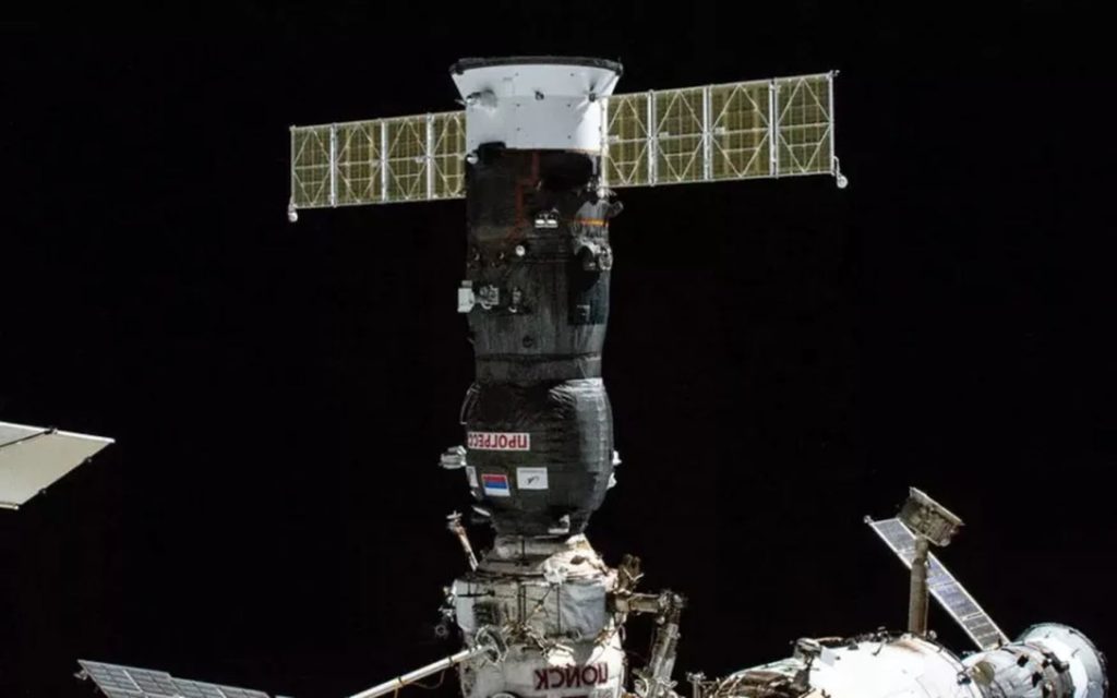 ISS cargo russe fuite