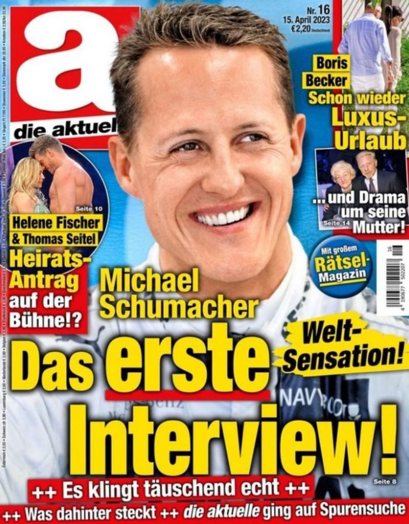 IA fausse interview Schumacher